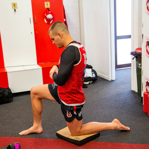 66fit Cork Balance Pad in use.