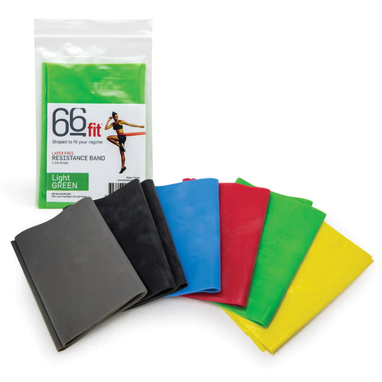 66FIT LATEX FREE RESISTANCE EXERCISE BAND 1.2M