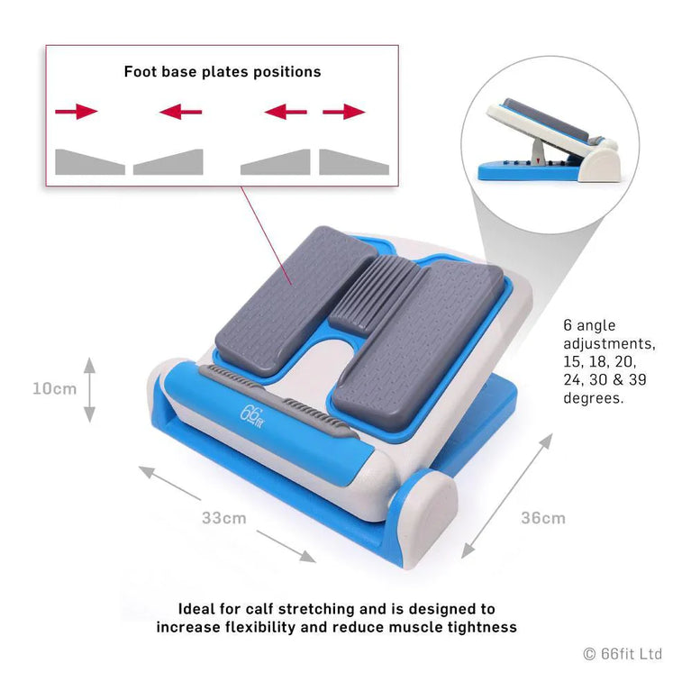 66Fit Multi-Adjustable Stretch Board angle adjustments.