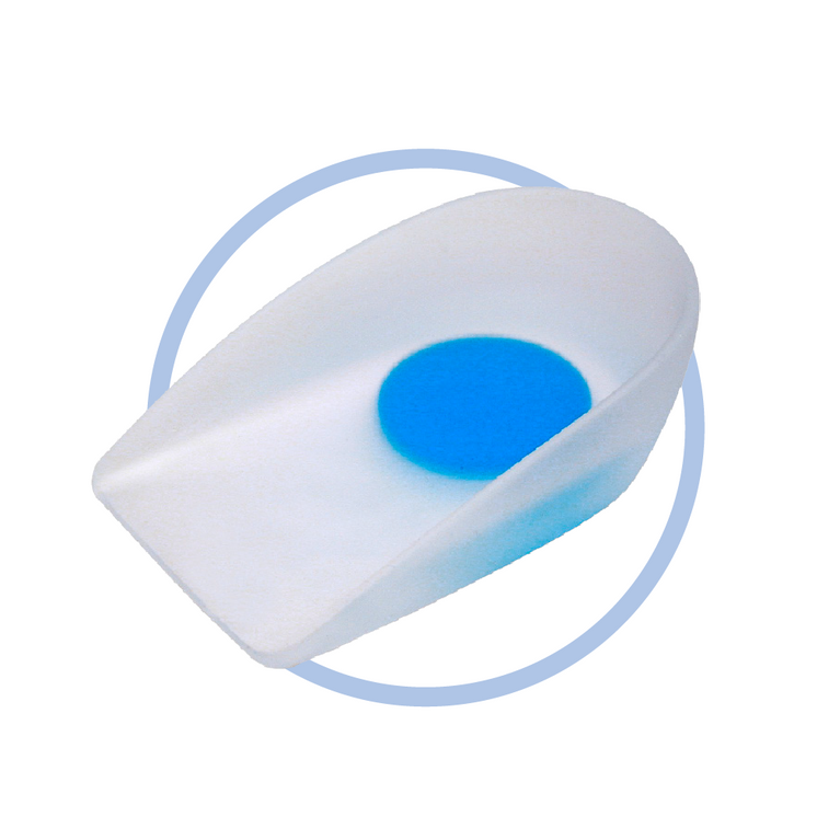WALKER'S GEL HEEL CUPS BLUE DOT - PKT 2 (PAIR)