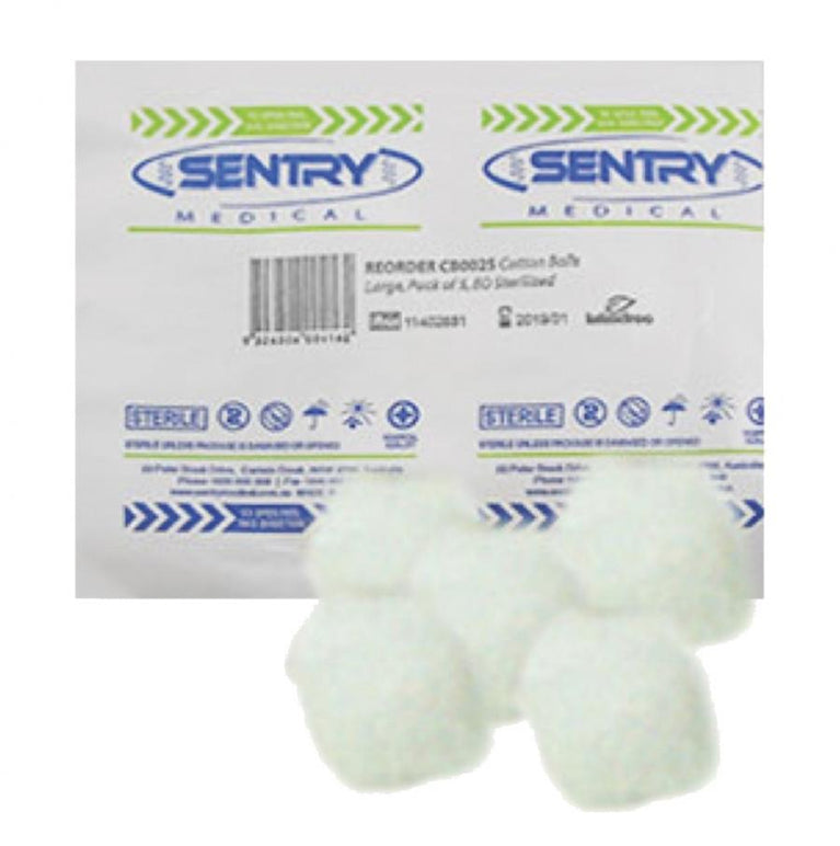 COTTON WOOL BALLS STERILE (5'S) PKT 50