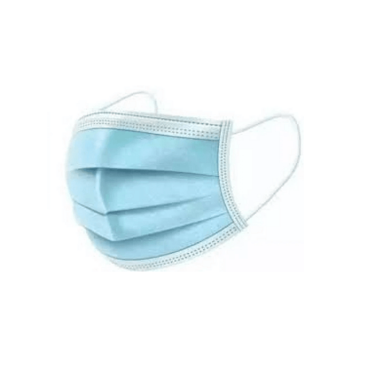 Disposable medical face masks.