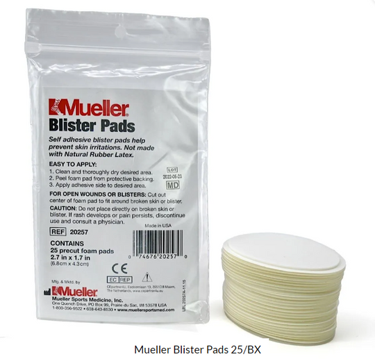 MUELLER BLISTER PADS - PKT 5/25